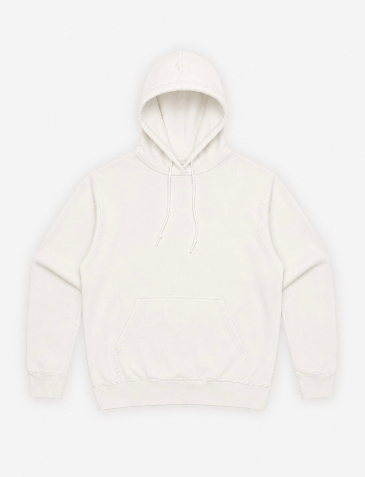 White hoodie on a white background